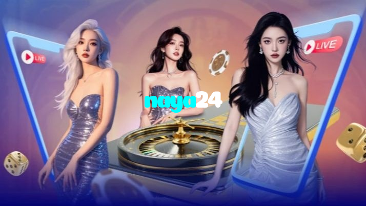 naya24 casino presented on mobile device in Pakistan with slots and live games